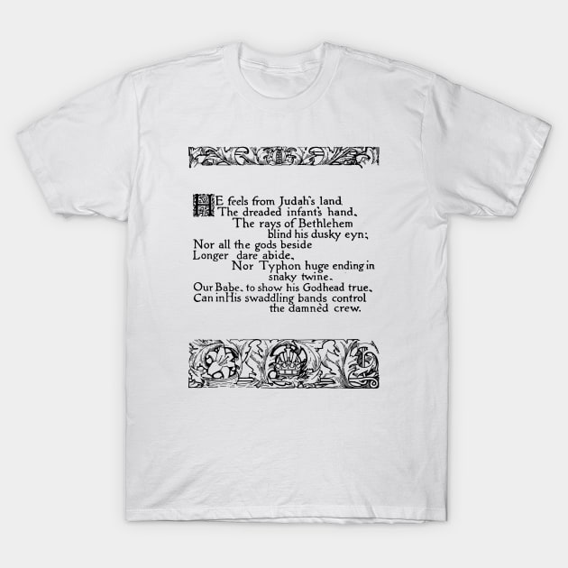 "On the Morning of Christ's Nativity" (Milton) T-Shirt by Belles-Lettres